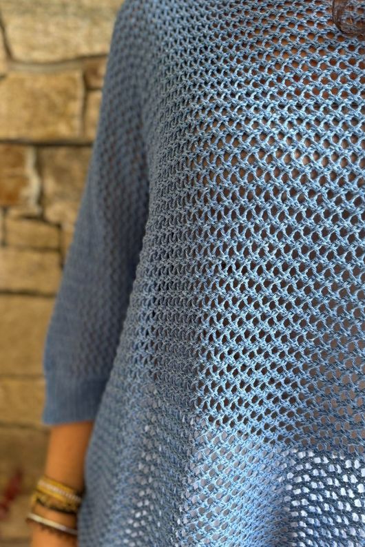 Conrad Grunge Loose Cotton Knit Denim